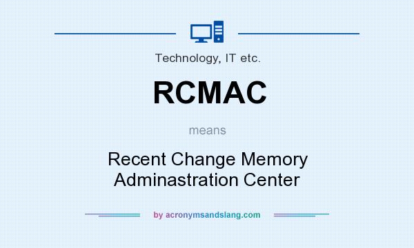 What does RCMAC mean? It stands for Recent Change Memory Adminastration Center