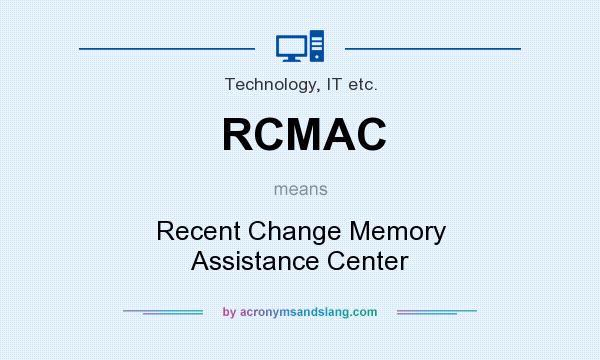 What does RCMAC mean? It stands for Recent Change Memory Assistance Center
