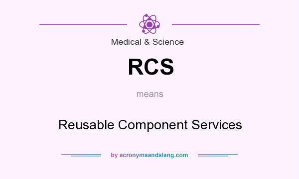 What does RCS mean? It stands for Reusable Component Services