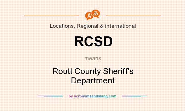 What does RCSD mean? It stands for Routt County Sheriff`s Department