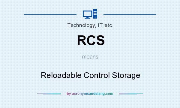 What does RCS mean? It stands for Reloadable Control Storage