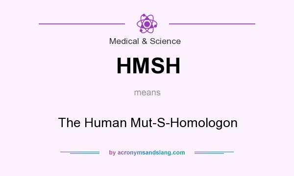 What does HMSH mean? It stands for The Human Mut-S-Homologon