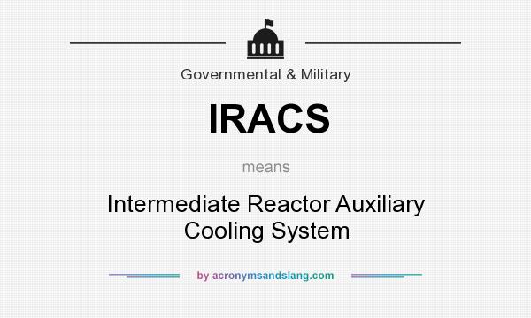 What does IRACS mean? It stands for Intermediate Reactor Auxiliary Cooling System