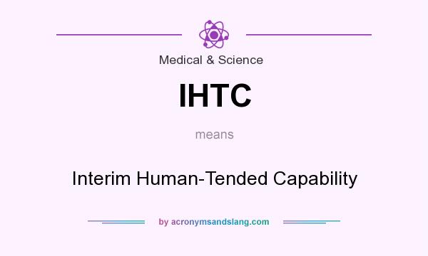 What does IHTC mean? It stands for Interim Human-Tended Capability