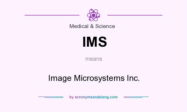 What does IMS mean? It stands for Image Microsystems Inc.