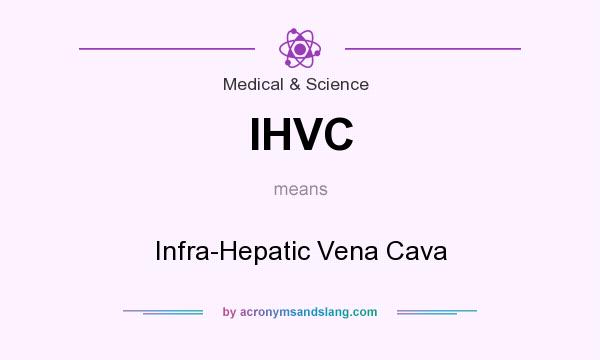 What does IHVC mean? It stands for Infra-Hepatic Vena Cava