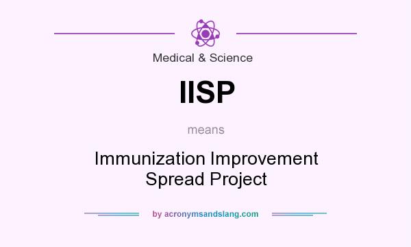 What does IISP mean? It stands for Immunization Improvement Spread Project