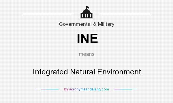 What does INE mean? It stands for Integrated Natural Environment