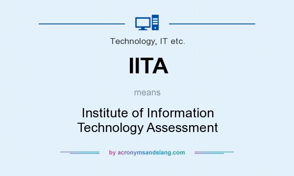 What does IITA mean? It stands for Institute of Information Technology Assessment