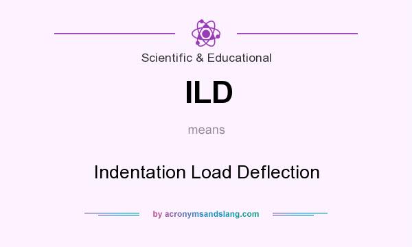 What does ILD mean? It stands for Indentation Load Deflection