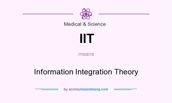 What does IIT mean? It stands for Information Integration Theory