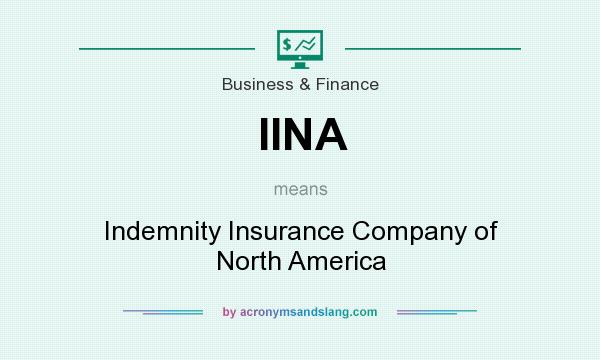 What does IINA mean? It stands for Indemnity Insurance Company of North America