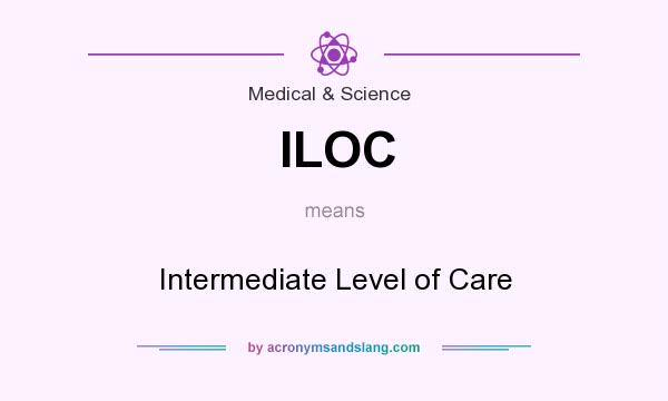 What does ILOC mean? It stands for Intermediate Level of Care