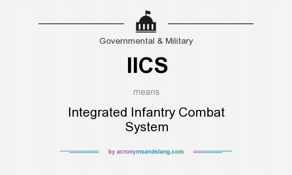 What does IICS mean? It stands for Integrated Infantry Combat System