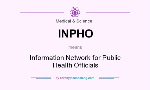 What does INPHO mean? It stands for Information Network for Public Health Officials