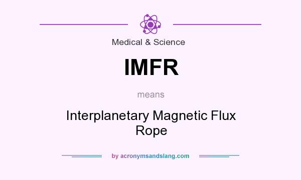 What does IMFR mean? It stands for Interplanetary Magnetic Flux Rope