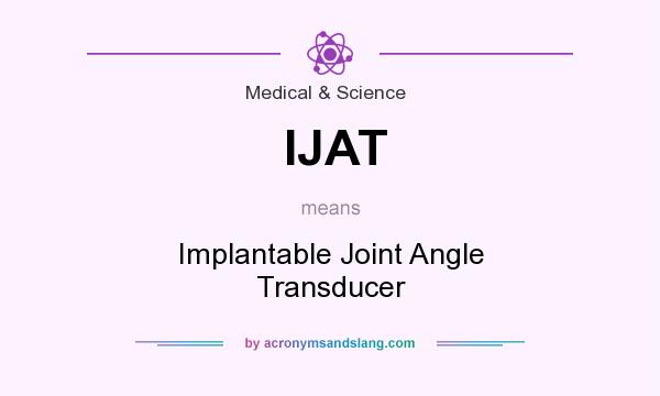 What does IJAT mean? It stands for Implantable Joint Angle Transducer