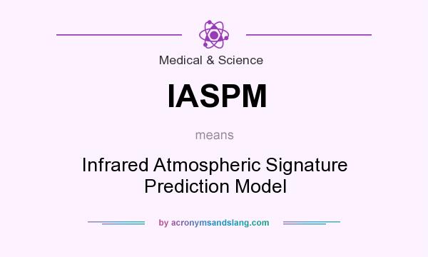 What does IASPM mean? It stands for Infrared Atmospheric Signature Prediction Model