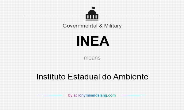 What does INEA mean? It stands for Instituto Estadual do Ambiente