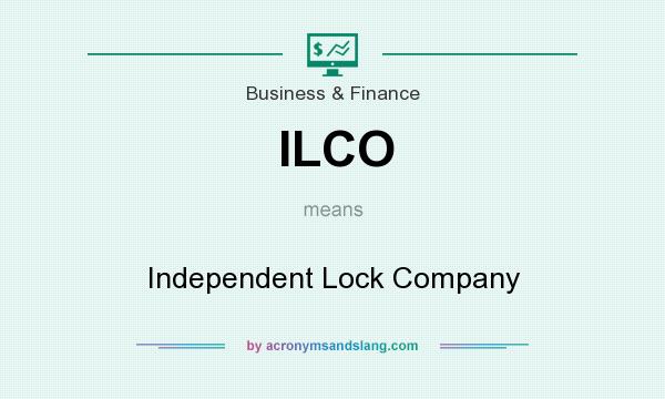 What does ILCO mean? It stands for Independent Lock Company