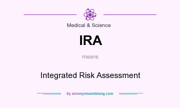 What does IRA mean? It stands for Integrated Risk Assessment