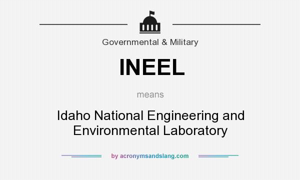 What does INEEL mean? It stands for Idaho National Engineering and Environmental Laboratory