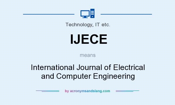 What does IJECE mean? It stands for International Journal of Electrical and Computer Engineering