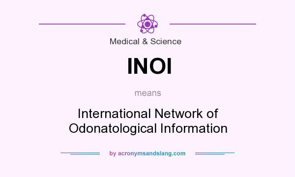 What does INOI mean? It stands for International Network of Odonatological Information