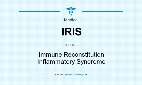 What does IRIS mean? It stands for Immune Reconstitution Inflammatory Syndrome