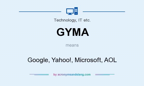 What does GYMA mean? It stands for Google, Yahoo!, Microsoft, AOL