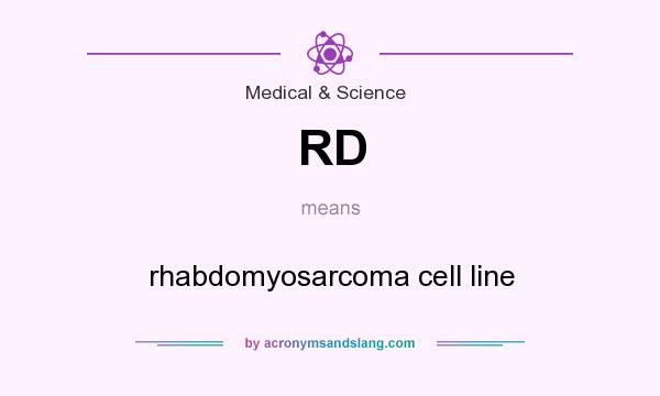What does RD mean? It stands for rhabdomyosarcoma cell line