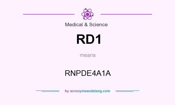 What does RD1 mean? It stands for RNPDE4A1A