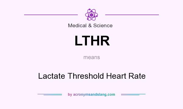 What does LTHR mean? It stands for Lactate Threshold Heart Rate