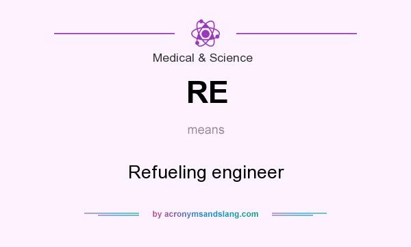What does RE mean? It stands for Refueling engineer