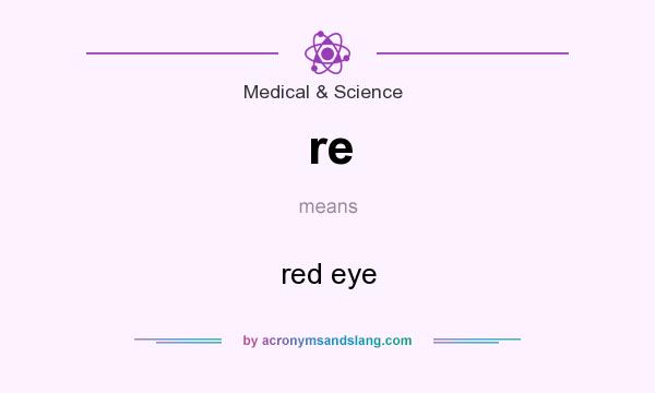 What does re mean? It stands for red eye