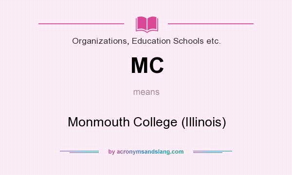 What does MC mean? It stands for Monmouth College (Illinois)