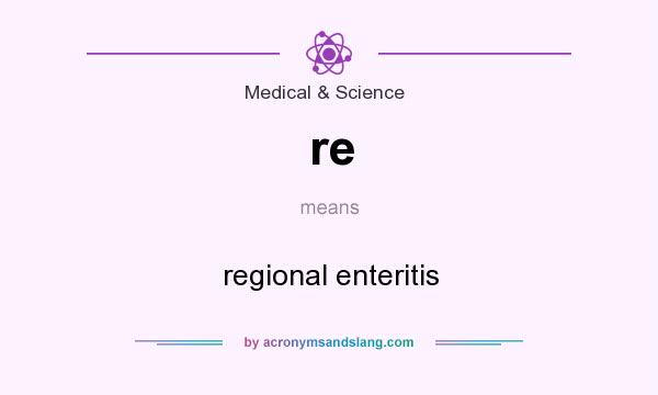 What does re mean? It stands for regional enteritis