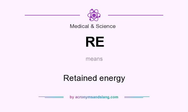 What does RE mean? It stands for Retained energy