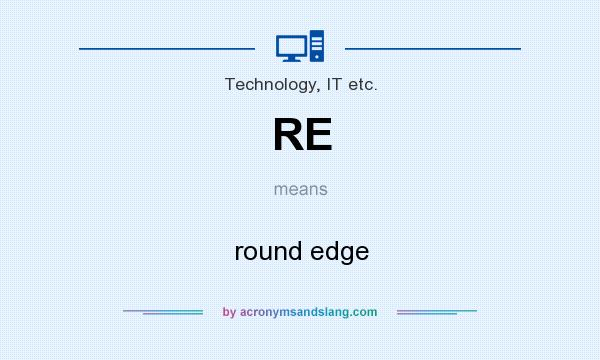What does RE mean? It stands for round edge