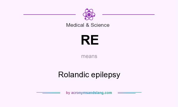 What does RE mean? It stands for Rolandic epilepsy