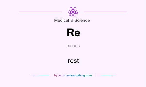What does Re mean? It stands for rest