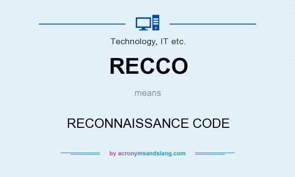 What does RECCO mean? It stands for RECONNAISSANCE CODE