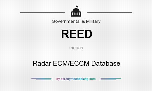 What does REED mean? It stands for Radar ECM/ECCM Database