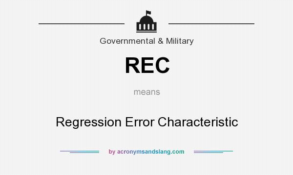 What does REC mean? It stands for Regression Error Characteristic