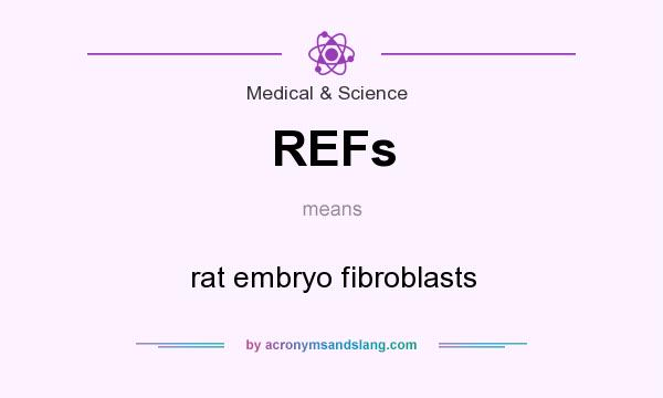 What does REFs mean? It stands for rat embryo fibroblasts
