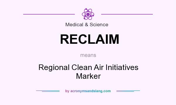 What does RECLAIM mean? It stands for Regional Clean Air Initiatives Marker