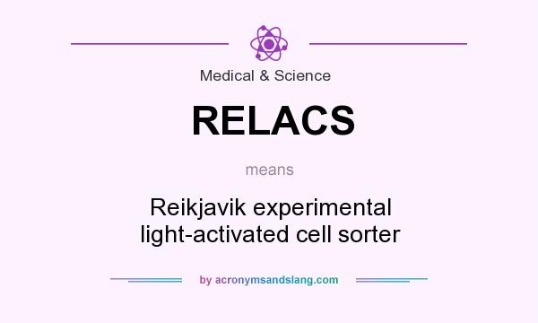 What does RELACS mean? It stands for Reikjavik experimental light-activated cell sorter