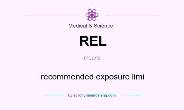 What does REL mean? It stands for recommended exposure limi