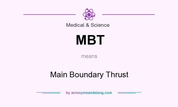 What does MBT mean? It stands for Main Boundary Thrust