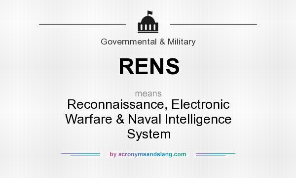 What does RENS mean? It stands for Reconnaissance, Electronic Warfare & Naval Intelligence System
